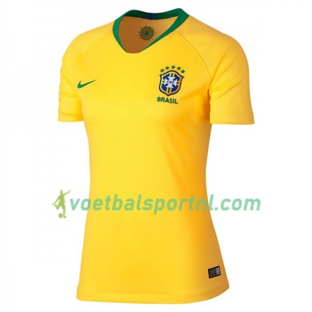 Brazilië Dames Thuis Shirt WK voetbal 2018